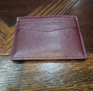 Kate Spade Maroon Leather Card Holder